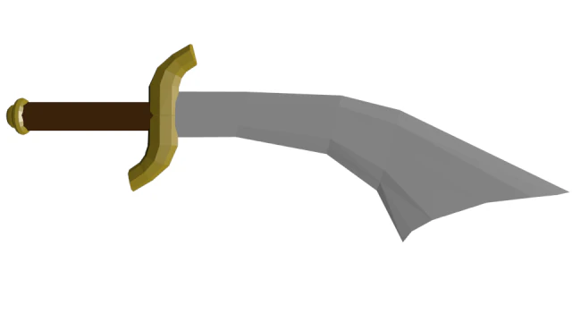 Krumms&auml;belschwert 3D Modell .c4d .max .obj .3ds .fbx .stl .blend 