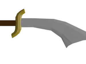 Krumms&auml;belschwert 3D Modell