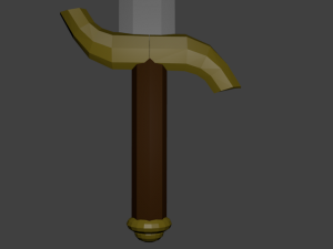 scimitar sword 3D मॉडल