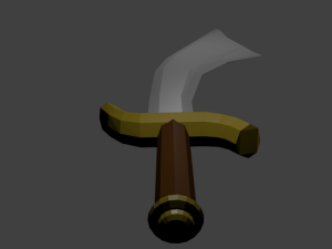 scimitar sword 3D मॉडल