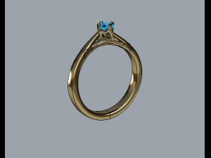 ring1diamond 3D Print Model