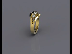 ring3diamonds 3D Print Model