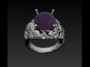 leaves ring 3D Print Model