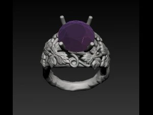 leaves ring 3D Print Model