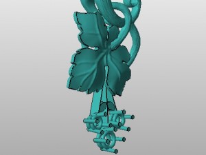 leaves pendant Model Cetak 3D