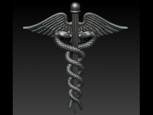 caduceus jewelry 3D Print Model