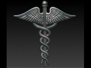 caduceus jewelry 3D Print Model