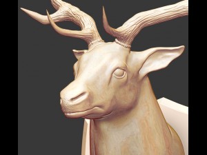 fallowdeerhead 3D-printmodel