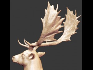 fallowdeerhead 3D-printmodel