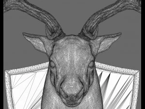 fallowdeerhead 3D Print Model