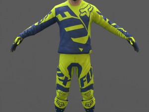 motocross racing suit 3D Модель