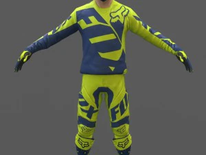 motocross racing suit 3D Model