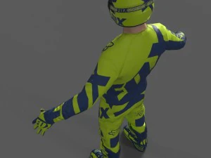 motocross racing suit 3D Model