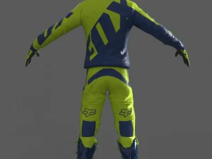 motocross racing suit 3D Model