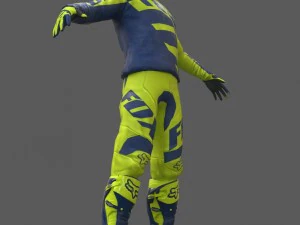motocross racing suit 3D Model