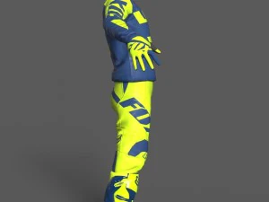 motocross racing suit 3D Model