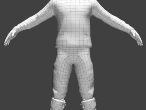 motocross racing suit 3D Model