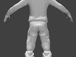 motocross racing suit 3D Model