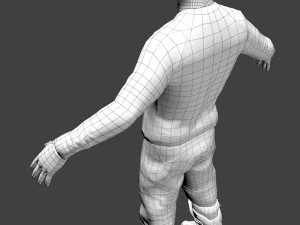 motocross racing suit 3D Model