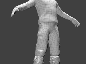 motocross racing suit 3D Model