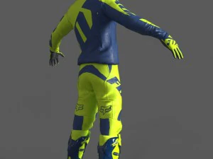 motocross racing suit 3D Model