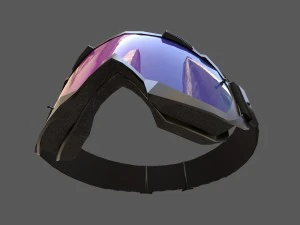 motocross helmet n goggle 3D Model