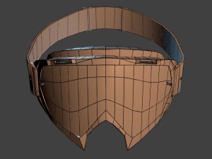 motocross helmet n goggle Modelo 3D