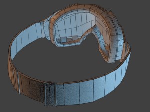 motocross helmet n goggle Modelo 3D