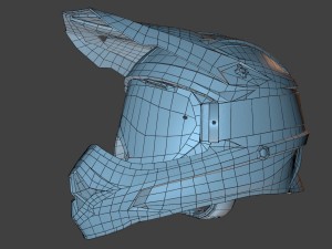 motocross helmet n goggle Modelo 3D
