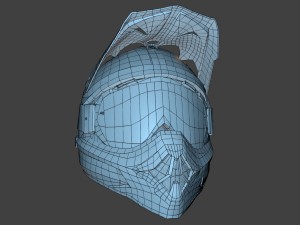 motocross helmet n goggle Modelo 3D