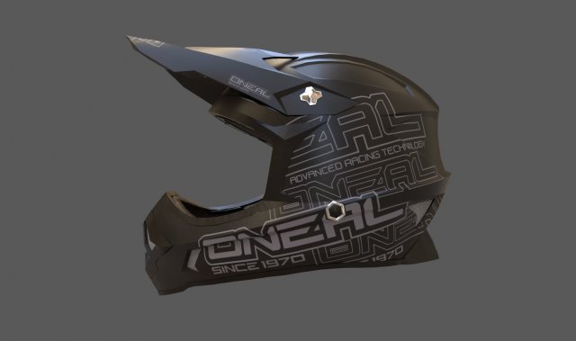 motocross helmet oneal 3 series 3D 모델 .c4d .max .obj .3ds .fbx .stl .blend 