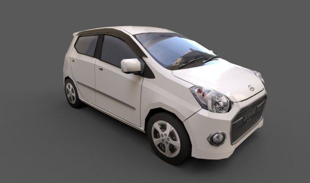 daihatsu ayla 3D Model .c4d .max .obj .3ds .fbx .stl .blend 