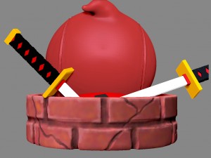 deadpool peeking 3D Print Model
