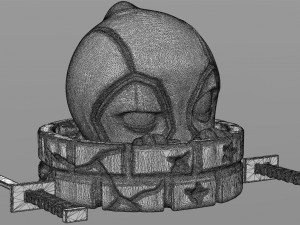 deadpool peeking 3D Print Model