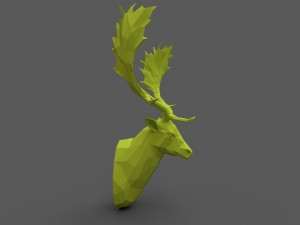 deer male head 3D 프린트 모델
