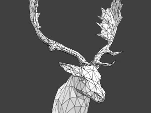 deer male head 3D Print Model