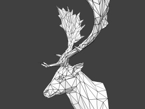 deer male head 3D 프린트 모델