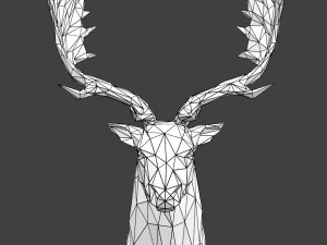deer male head 3D Print Model
