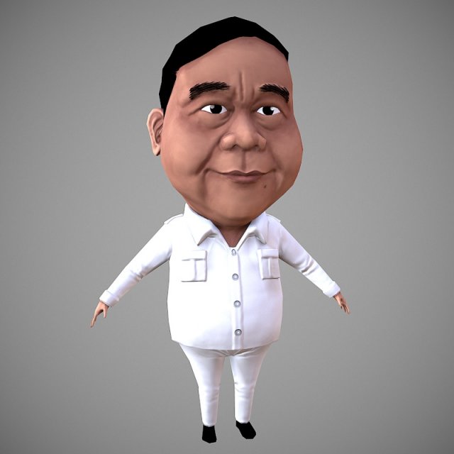 prabowo 3d 3D 모델 .c4d .max .obj .3ds .fbx .stl .blend 