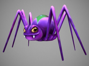 spider cartoon 3D Model