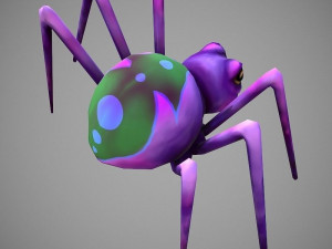 spider cartoon 3D Model