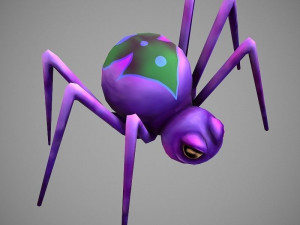 spider cartoon 3D Model