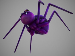 spider cartoon 3D Model