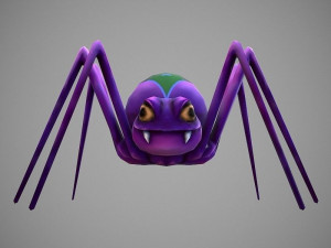 spider cartoon 3D Model