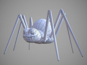 spider cartoon 3D Model