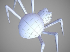 spider cartoon 3D Model