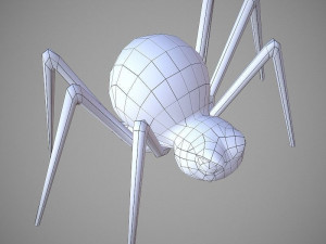 spider cartoon 3D Model