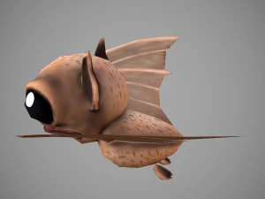 bat cartoon 3D Model