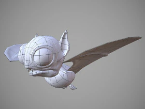 bat cartoon 3D Model