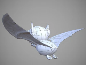 bat cartoon 3D Model